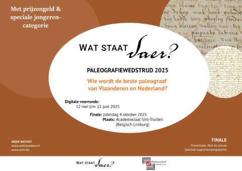 poster Paleografiewedstrijd 2025