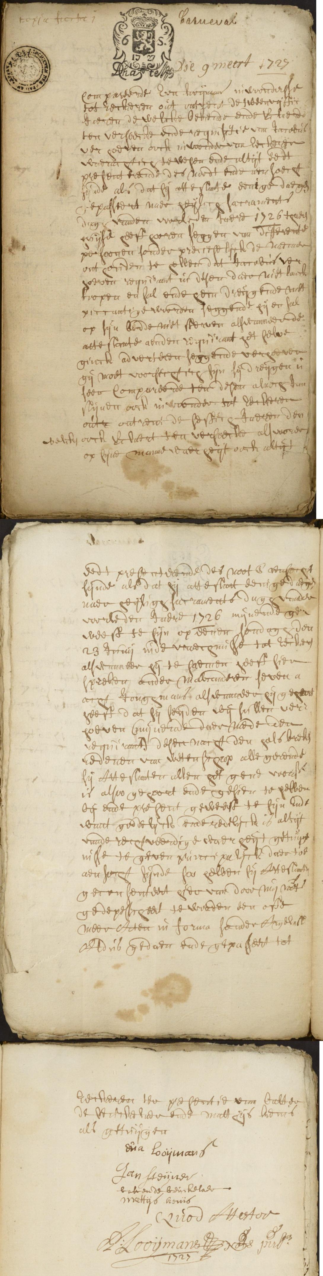 Notariële akte uit Ekeren 1727 | Wat staat daer?